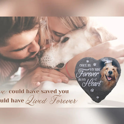 Spot Cross-Border Pet Monument Heart Monument Natural Slate Slate DIY Custom Pet Tombstone Production On Demand