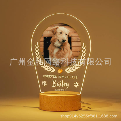Pet memorial nightlight