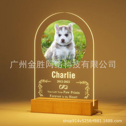 Pet memorial nightlight