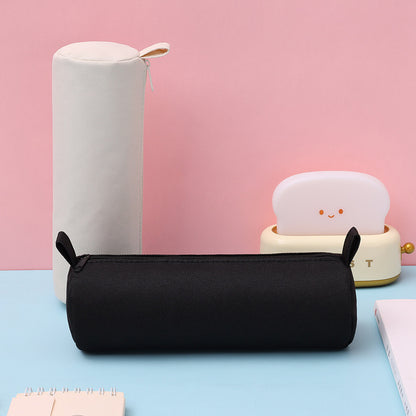 Special Cylindrical Cartoon Cute Pencil Case For Children's Day Gifts, Large-Capacity Pencil Case, High-End Storage Bag, Stationery